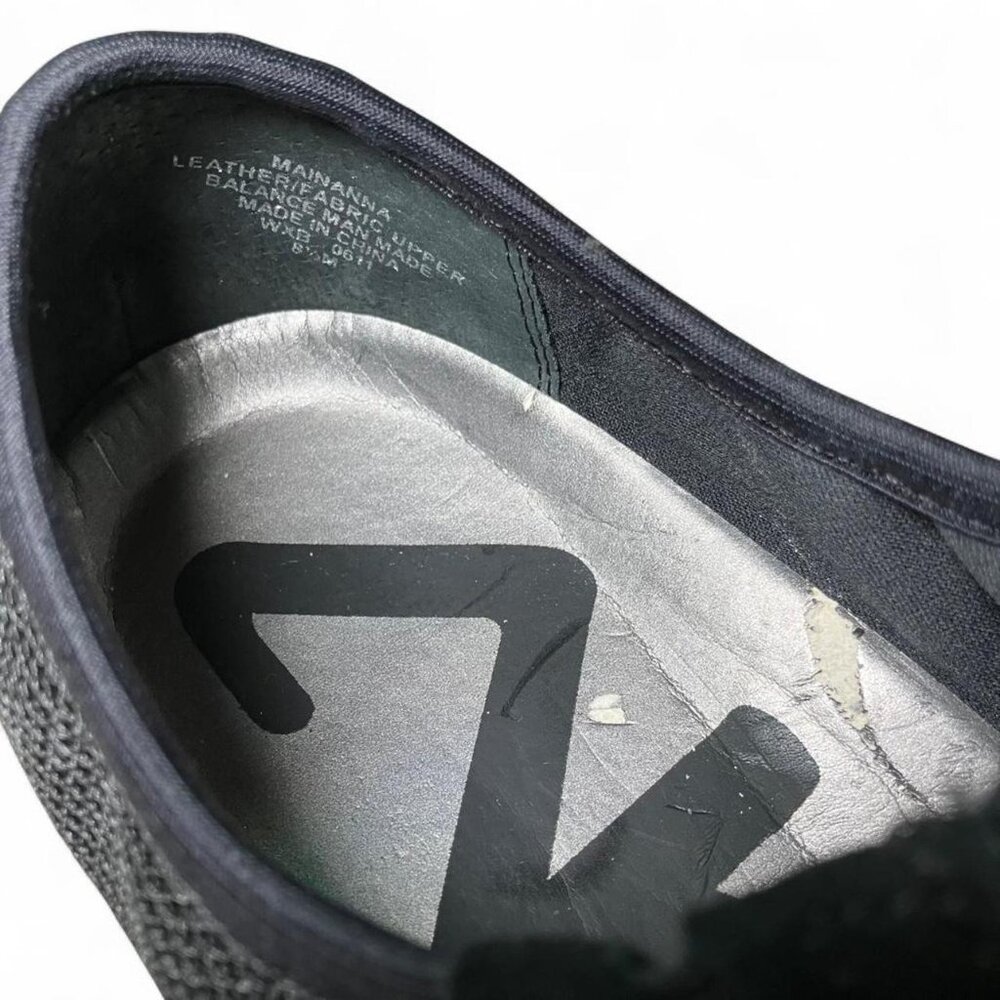 Genuine Suede Leather Anne Klein Black Zip Up Shoes - Picture 8 of 8